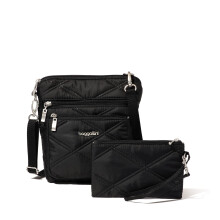 Kabelky Baggallini Pocket Crossbody pro eny Crossbody kabelka RFID 8 x 8 palcu Vodeodoln, lehk mal kabelka