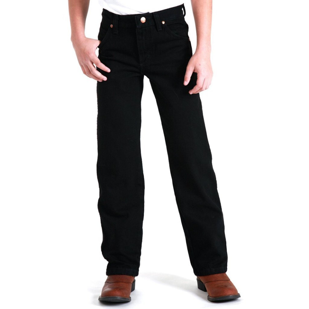 Wrangler Men's Little Boys' 13MWZ Cowboy Cut Original Fit Jean  Overdyed Black  3