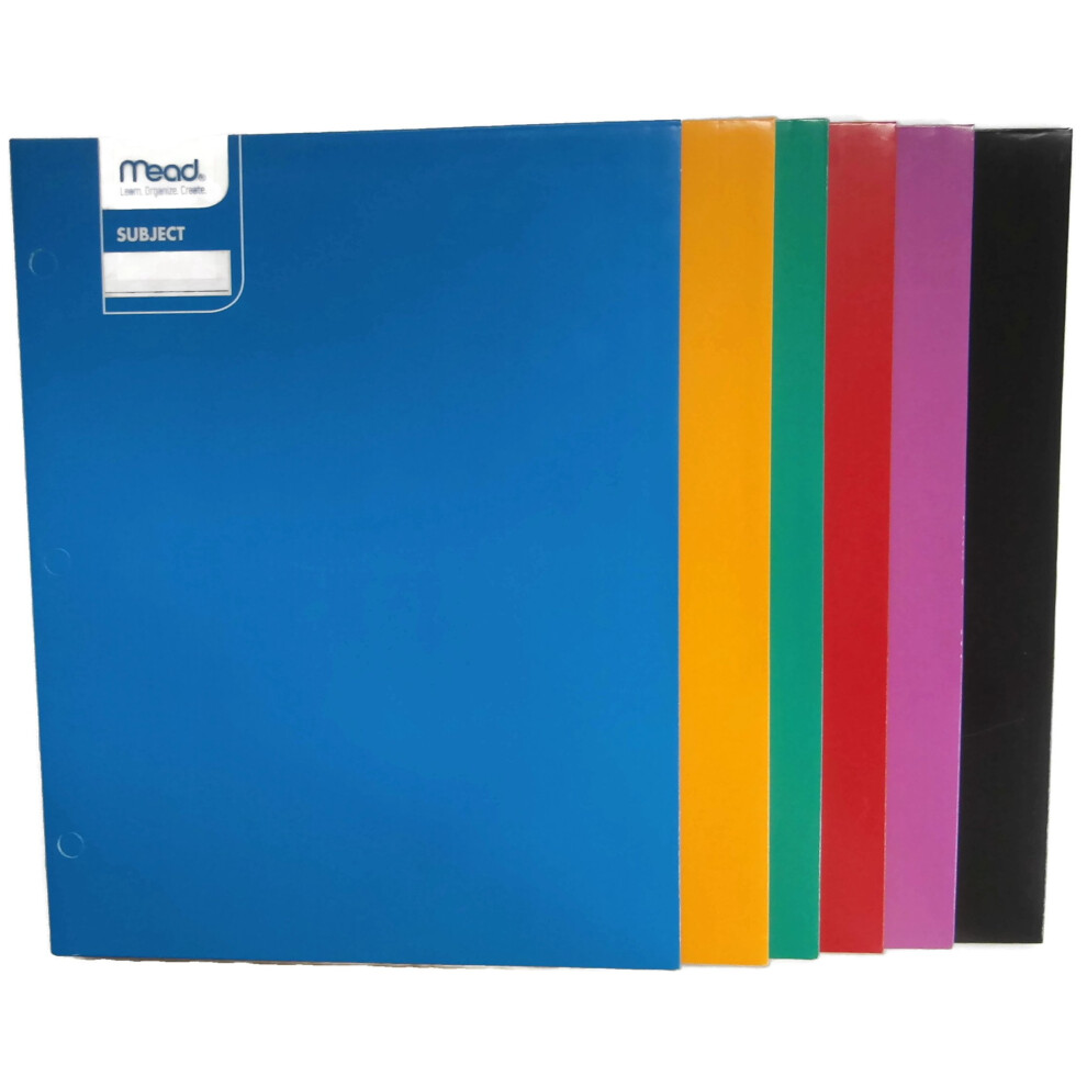 Mead Laminated Folder 9 x 12 (33198)- 6pk Assorted