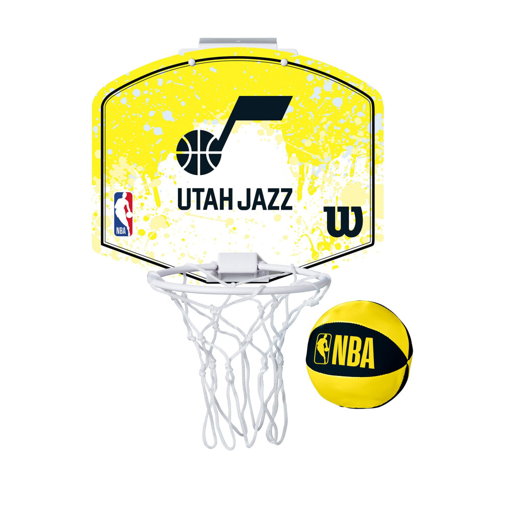 Photos - Basketball Hoop Wilson NBA Team Mini Hoop - Utah Jazz WZ6010102 