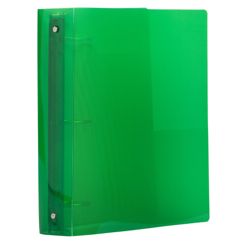 JAM PAPER Pasta de plstico de 2 polegadas - Pasta verde de 3 argolas - Vendida individualmente 1