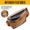 Carhartt Carhartt, Ανθεκτική, Ρυθμιζόμενη Τσάντα Crossbody με Κάλυμμα και Κουμπί, Καφέ 3