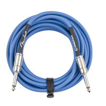 Fender Contour Instrument Cable Guitar Cable Guitar Accessories Straight/Straight Lake Placid Blue 18.6 ft