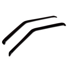 TuningPros WV-040-2 Vindue Visor Deflector Rain Guard Dark Smoke 2-Pc Set