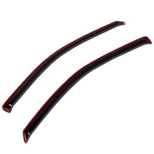 TuningPros WV-189i-2p i-kanals vindue Visor Deflektor Rain Guard Dark Smoke 2-Pc Set
