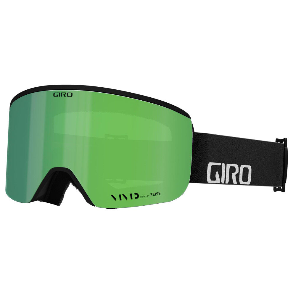 Giro Axis Asian Fit Ski Goggles - Snowboard Goggles For Men - Wordmark - Vivid Emerald/Vivid Infrared Black