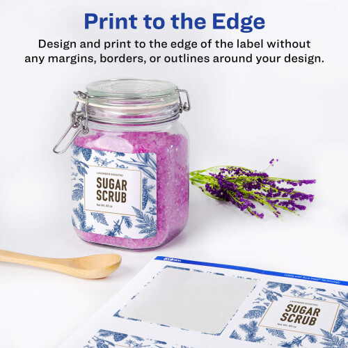 Avery Matte White Rectangle Labels with Sure Feed  3"""" x 3.75""""  150 Matte White Printable Labels 2