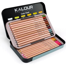 KALOUR Pro Pastell Krita Frgpennor 24 frger portrttset Frg Kolpennor fr ritning Skissning Frglggning Skuggning Konsttillbehr fr vuxna Ko