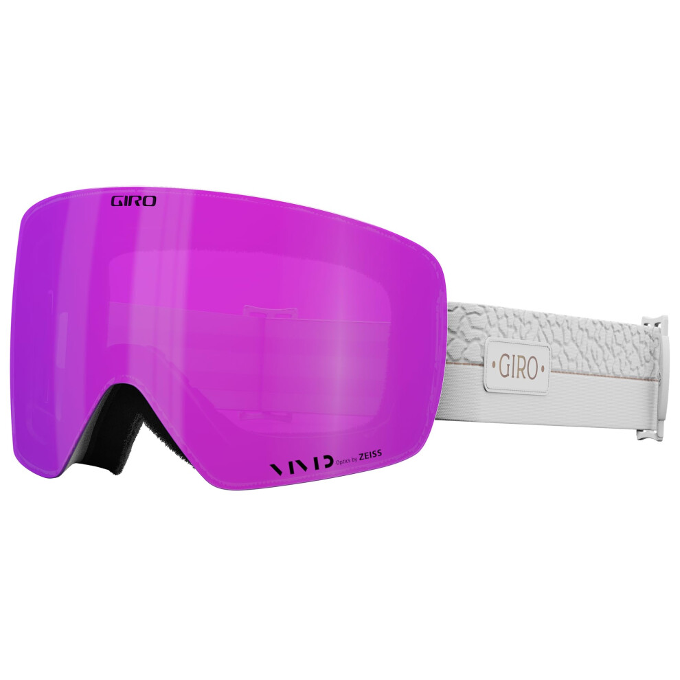 Giro Contour Rs Ski Goggles - Snowboard Goggles For Men & Women - Craze Strap With Vivid Pink/Vivid Infrared Lenses White/Pink