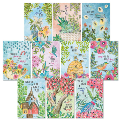 Conjunto de Cartões Religiosos Current Multiple Blessing - Pack de 20 Cartões com Envelopes Brancos