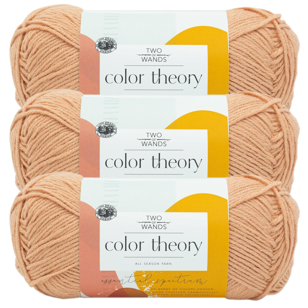 (3 Pack) Lion Brand Yarn Two of Wands: Color Theory Yarn  Himalayan Salt