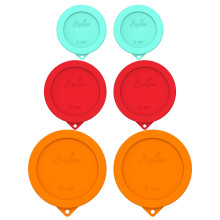Tampas de Silicone Redondas Sophico para Substituição de Tigelas de Vidro Anchor Hocking e Pyrex (MIX-6 PACOTE)