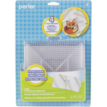 Perler Beads Clear Square Pegboards 4ks
