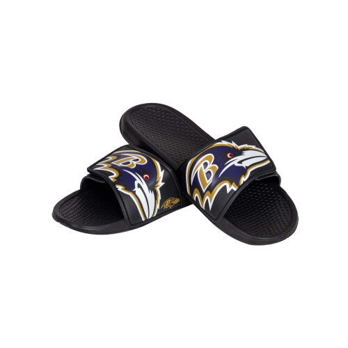 FOCO NFL Baltimore Ravens Heren Cropped Big Logo Slide, Groot (11-12) 2