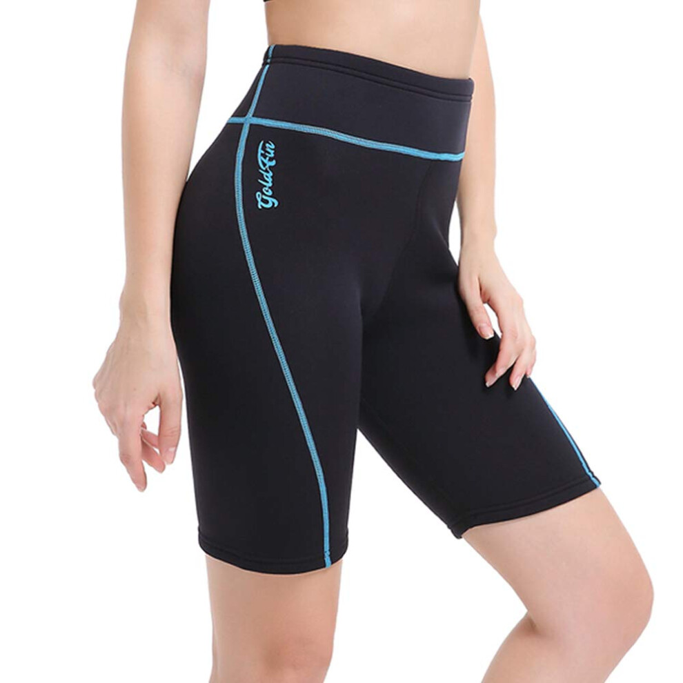 Combinaison courte GoldFin pour femme en n  opr  ne 2 mm pour sports nautiques, surf, plong  e, natation, kayak