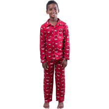 Ultra Game NBA Offizielles 2-teiliges superweiches Pyjama-Set mit Knopfleiste f r Jugendliche, Miami Heat, Jungen, Gr en 14 16