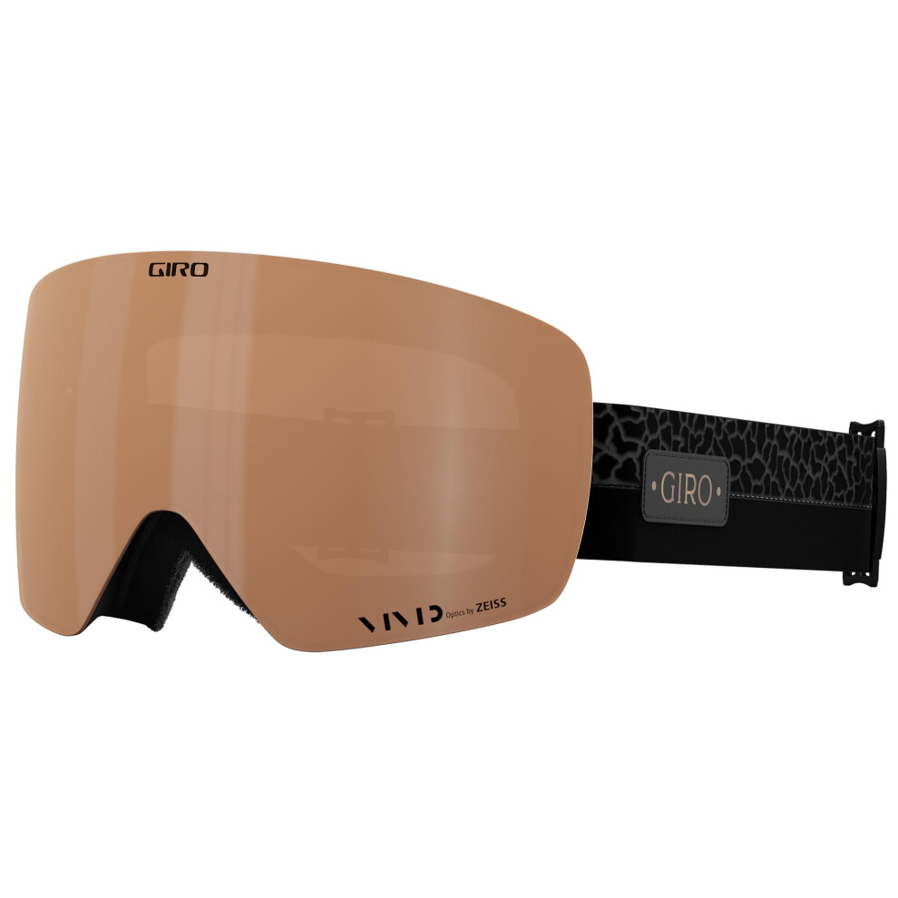 Giro Contour Rs Ski Goggles - Snowboard Goggles For Men & Women - Craze Strap With Vivid Copper/Vivid Infrared Lenses Black