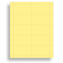 Farbige Visitenkarten 25 Bl tter / 250 Visitenkarten Tintenstrahl und Laser 10 pro Blatt (einfaches Gelb)