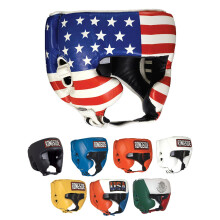 Capacete de Boxe Like Competition Ringside com Bochechas Bandeira EUA, Médio