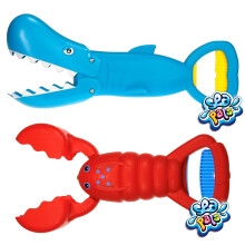 JA-RU Hummer & Hai 13,5"""" Kiefer & Klauen Kunststoff Sandbagger Greifer - Kinder Strand & Sandkasten Spielzeug (2 Einheiten) Ass-4009-2s
