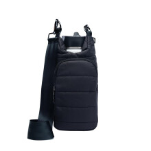 Wanderfull Original Hydrobag | Valentins gaver til hende | Quilted Water Bottle Holder Crossbody taske med lommer og rem | B?r 32 oz vandflaske t