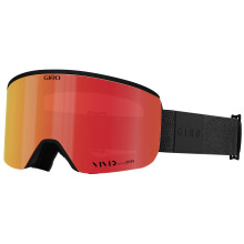 Gafas de esqu de eje de giro - gafas de snowboard para hombres - correa mono negra con vvida burbuja/lentes infrarrojos vvidos