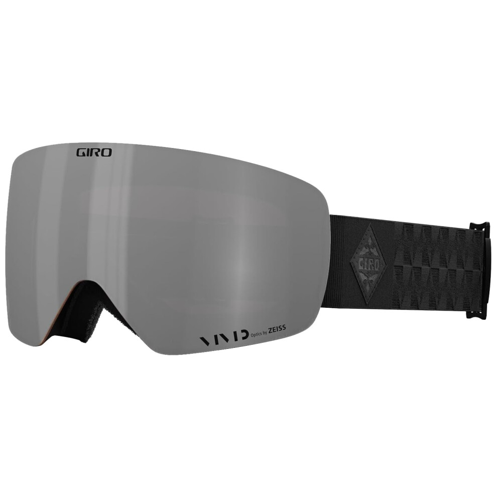 Giro Contour Rs Ski Goggles - Snowboard Goggles For Men & Women - Bliss Strap With Vivid Onyx/Vivid Infrared Lenses Black/Onyx