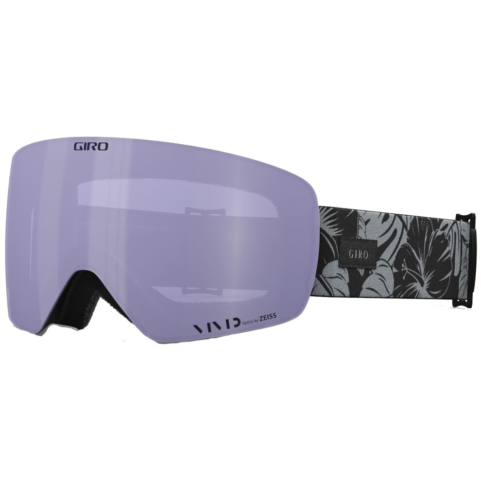 Giro Contour Rs Ski Goggles - Snowboard Goggles For Men & Women - Botanical Lux Strap W/Vivid Haze/Vivid Infrared Lenses Black/Grey
