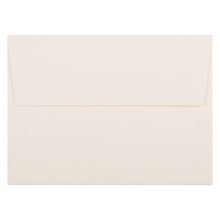 JAM PAPIR A7 Strathmore invitationskonvolutter - 5 1/4 x 7 1/4 - Naturlig hvid vvet - 50/pakke