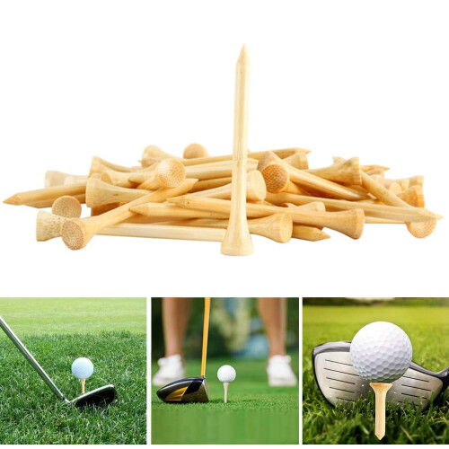 SHKIBY 280 Pcs Tees de Golfe de Bambu 3-1/4 Polegadas - Mais Fortes que Tees de Madeira Biodegradáveis 2