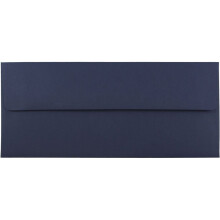 Jam Paper #10 buste business premium - 4 1/8 x 9 1/2 - blu navy - 50/pacchetto
