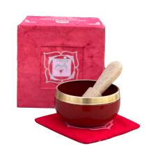 Set regalo di campane tibetane DharmaObjects per chakra della radice tibetana, formato palmare, di alta qualit