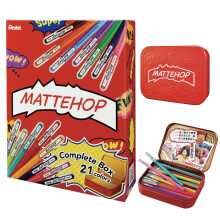 Pentel Ballpoint Pen Color Matte Hop Complete Set  21 Colors K110-V21ST