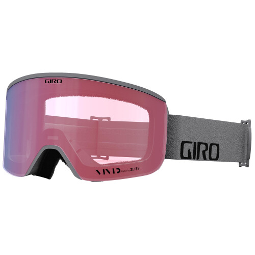 Giro Giro Axis Ski Goggles - Snowboard Goggles for Men - Grey Wordmark Strap avec des lentilles infrarouges vives / vives 2