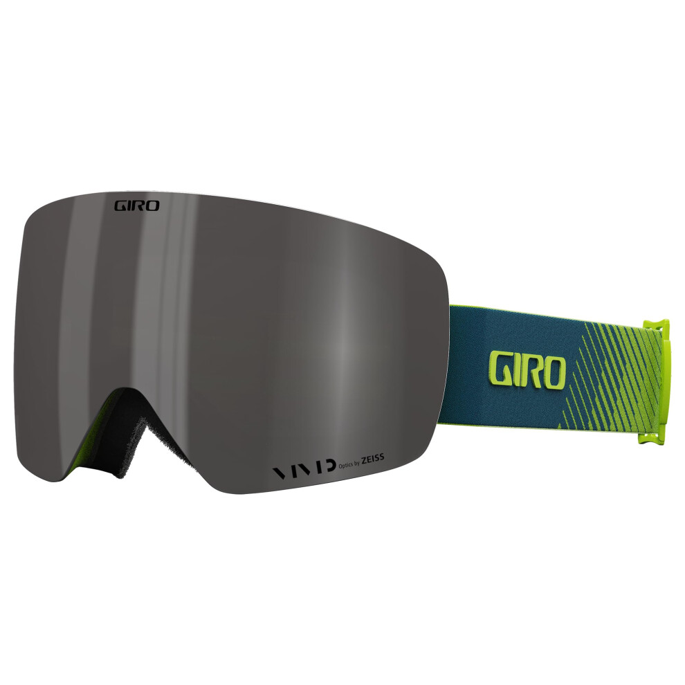 Giro Contour Ski Goggles - Snowboard Goggles For Men & Women - Ano Lime Streaker Strap W/Vivid Smoke/Vivid Infrared Lenses