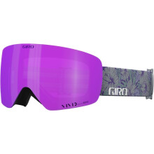 Gafas de esqu de giro contornos rs - gafas de snowboard para hombres y mujeres - correa botnica gris con lentes infrarrojos de color rosa/vvido v