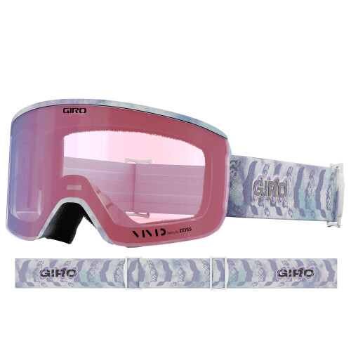 Giro Giro Axis Ski Goggles - Snowboard Goggles for Men - Purple Flash Back Back avec des lentilles infrarouges de brume vive / vive 2