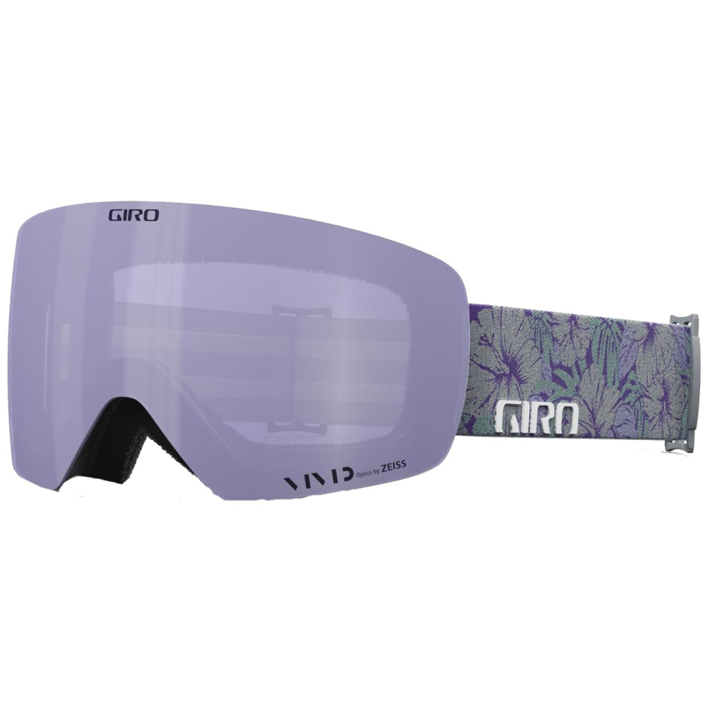 Giro Contour Rs Ski Goggles - Snowboard Goggles For Men & Women - Botanical Strap With Vivid Haze/Vivid Infrared Lenses Grey