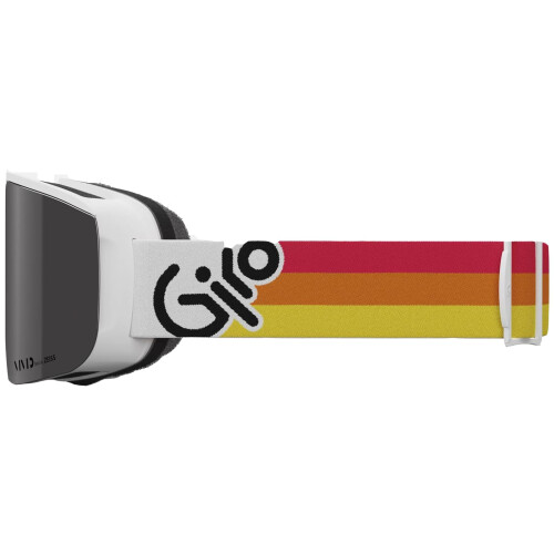 Giro Giro Axis Ski Goggles - Snowboard Goggles for Men - Sangle vintage rouge et orange avec de la fum   e vive / Loyaux infrarouges vifs 1