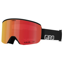 Giro Axis Asian Fit Ski Goggles - Snowboard Goggles for Men - Black Wordmark Strap avec des lentilles infrarouges vives et vives