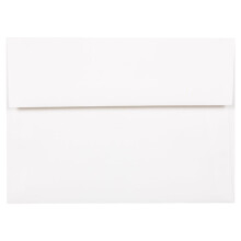 JAM PAPIR A7 Strathmore invitationskonvolutter - 5 1/4 x 7 1/4 - Bright White Wove - 50/Pak