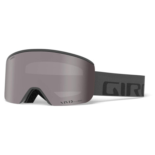 Giro Giro Axis Ski Goggles - Snowboard Goggles for Men - Grey Wordmark Strap avec des lentilles infrarouges onyx / vives vives