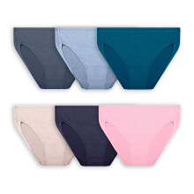 Slip intimi da donna di Fruit of the Loom progettati per adattarsi alle tue curve Taglio alto, micro rete, i colori possono variare 11 Plus