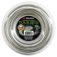 Solinco Tour Bite Soft Tennissaitenrolle Hellsilber (18 Silber)