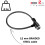 Kryptonite Cabo de Cadeado KryptoFlex Kryptonite para Bicicleta, 2FT/6FT/10FT Longo, 12mm Espesso 2