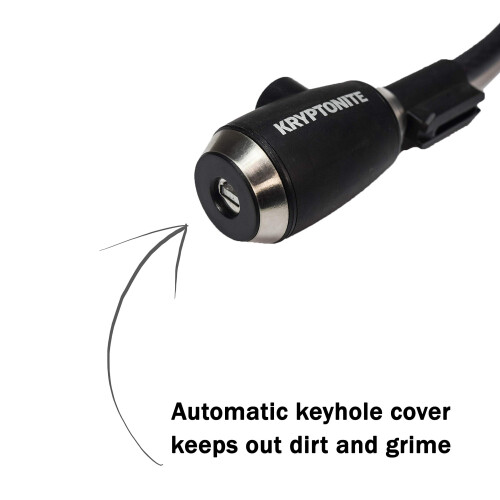 Kryptonite Cabo de Cadeado KryptoFlex Kryptonite para Bicicleta, 2FT/6FT/10FT Longo, 12mm Espesso 2