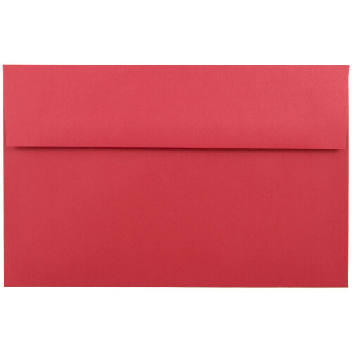 JAM PAPER A10 Colored Invitation Envelopes - 6 x 9 1/2 - Red Recycled - 50/Pack