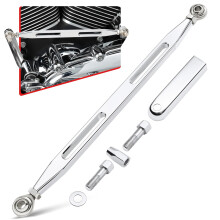 Amazicha Chrome Shift Linkage Gear Shifter kompatibel til Harley Softail Dyna Street Glide Touring Road King 1980-2024