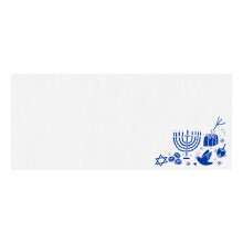 LUXPaper #10 Business Konvolutter | Peel & Press | 4 1/8"""" x 9 1/2"""" | Hanukkah - Hvid | 80 lb. Tekst | 50 Antal