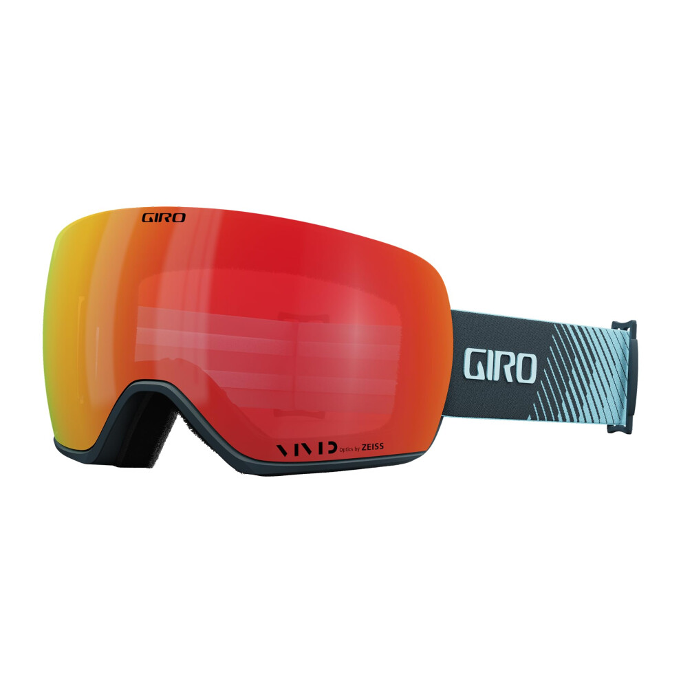 Giro Article Ii Ski Goggles - Snowboard Goggles For Men Women And Youth - Shark Streaker Strap With Vivid Ember/Vivid Infrared Lenses Dark
